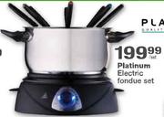 Platinum Electric fondue set-Each