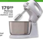 Platinum Mixer with stainless steel bowl
