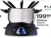 Platinum Electric Fondue Set