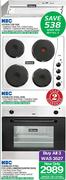 KIC Extractor Fan +  Stainless Steel Hob + Stainless Steel Eye Level/Undercounter Oven