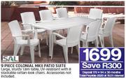Sal 9-Piece Colonial MKII Patio Suite