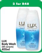 Lux Body Wash (All Variants)-2 x 400ml