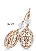 Sterling Silver & Pearl Earrings Set