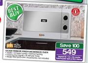 Muller & Haupt Silver Mirror Finish Microwave Oven MM720CA-PM-20Ltr
