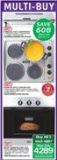 Defy Stainless Steel Cookerhood-600mm + Slimline Hob-592mm + 600SE Eye Level/Undercounter Oven-596mm