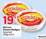 Melrose Cheese Wedges Assorted-200G Each
