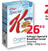 Kellogg's Special K Breakfast Cereal Assorted-300/500g Each
