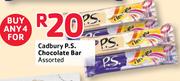 Cadbury P.S. Chocolate Bar Assorted-4's