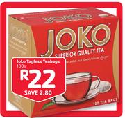 Joko Tagless Teabags-100's