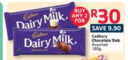 Cadbury Chocolate Slab Assorted-2x180g