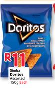 Simba Doritos Assorted-150g Each