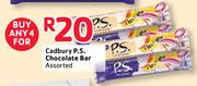 Cadbury P.S. Chocolate Bar Assorted-4's
