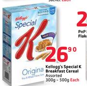 Kellogg's Special K Breakfast Cereal Assorted 300-500g -Each