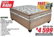 Restonic 152cm Diamond Jewel Queen Base Set