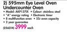 Whirlpool 595mm Eye Level Oven Undercounter Oven AKP137IX 