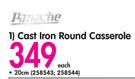 Panache 20cm Cast Iron Round Casserole-Each