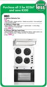 KIC 600mm Extractor Fan KEX608IX 580mm 4 Plate Hob KHB604IX 595mm 600 Eye Level Oven KEO6030IX 