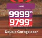 Double Garage Door Wood + Hardware