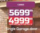 Single Garage Door Wood + Hardware