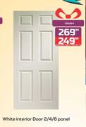 White Interior Door 2/4/6 Panel