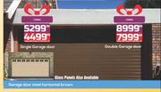 Single Garage Door Steel Horizontal Brown