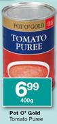 Pot O'Gold Tomato Puree-400g