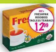 Freshpak Rooibos Tagless Teabags-80's