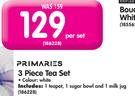 Primaries 3 Piece Tea Set-Per Set