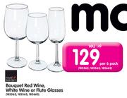 Royal Leerdam Bouquet Red Wine,White Wine Or Flute Glasses-Per 6 Pack