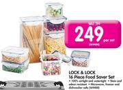 Lock & Lock 16 Piece Food Saver Set-Per Set