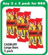 Cadbury Large Bars-3x5Pack