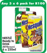 Nestle Ready To Drink(All Flavours)-3's-6x250ml