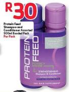 Protein Feed Shampoo And Conditioner Assorted-900ml Banded Pack Per Pack