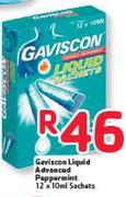 Gaviscon Liquid Advanced Peppermint-12 x 10ml Sachets