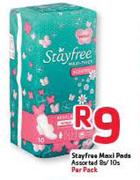 Stayfree Maxi Pads Assorted-8s/10 Per Pack