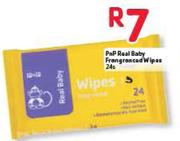 Pnp Real Baby Frangranced Wipes - 24's