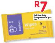 PnP Real Baby Fragranced Wipes-24's Pack