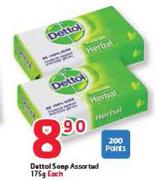 Dettol Soap Assorted-175g Each