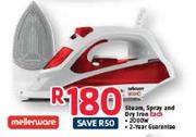 Mellerware Steam,Spray And Dry Iron-Each
