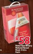 Robertson Winery Natural Sweet Rose-3ltr Each