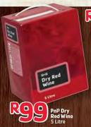 Pnp Dry Red Wine-5Ltr