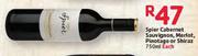 Spier Cabernet Sauvignon, Merlot, Pinotage Or Shiraz-750ml Each
