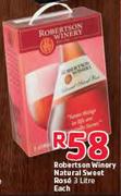 Robertson Winery Natural Sweet Rose - 3Ltr