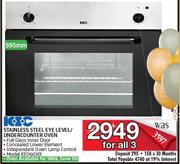 KIC Stainless Steel Eye Level/Undercounter Oven KEO603IX