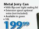 Metal Jerry Can 10L
