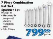 7 Piece Combination Ratchet Spanner Set WMSS141-Per Set
