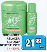 Sof N Free Relaxer & Shamp Neutraliser-1x450ml