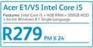 Acer E1/V5 Intel Core i5