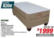  Restonic 91cm Quartz Single Base Set