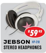 Jebson Stereo Headphones HP-218